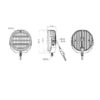 OZZ XR2 P7" LED fjernlys med parklys 7200 lumen hvitt hus | Ozz