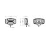 OZZ XO1 P LED fjernlys med varsellys Dynamisk parklys, 8160 Lumen, sort hus | Ozz