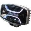 OZZ XO1 P LED fjernlys med varsellys Dynamisk parklys, 8160 Lumen, sort hus | Ozz
