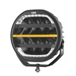 OZZ 9" LED fjernlys med varsellys Sort 15000 lumen sort hus, XR3