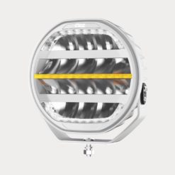 OZZ 9" LED fjernlys med varsellys Hvit 15000 lumen hvit hus - Arctic Edition