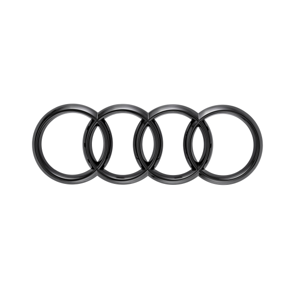 Audi ringer i sort - Audi A4 / A6 / E-tron 2020-< til koffertlokk | Audi