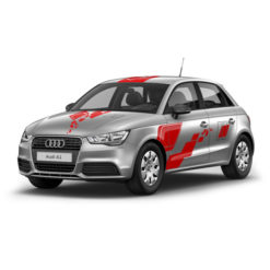 Dekaler konkurransesett elleve pluss - Audi A1 11-18