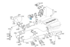 Mercedes original A1130940048 luftmegdemåler