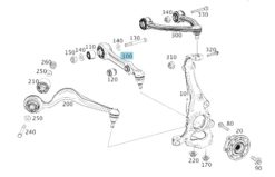 Bærearm original - Mercedes W222 A2223303307 4-matic