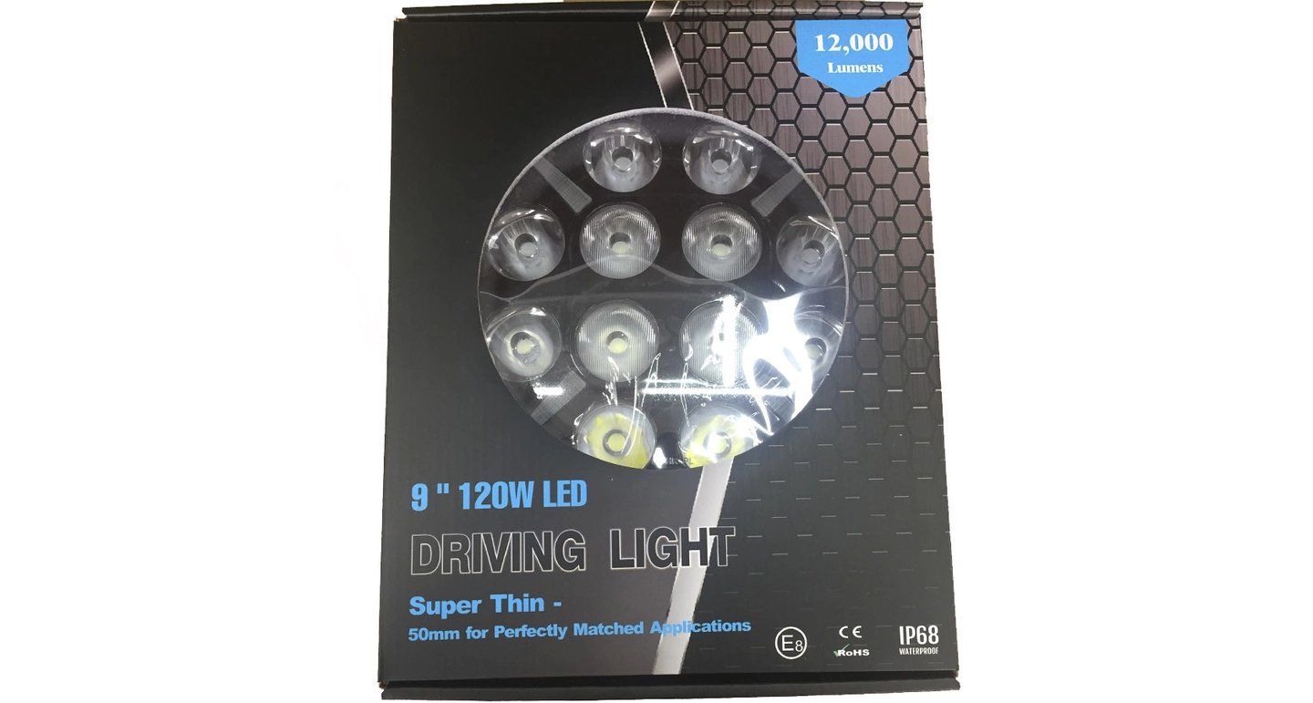BRT 9" ekstralys med 13000 lumen E boost Godkjent med dual posisjonslys | BRT BRT 9" ekstralys med 13000 lumen E boost Godkjent med dual posisjonslys - Bilde 4