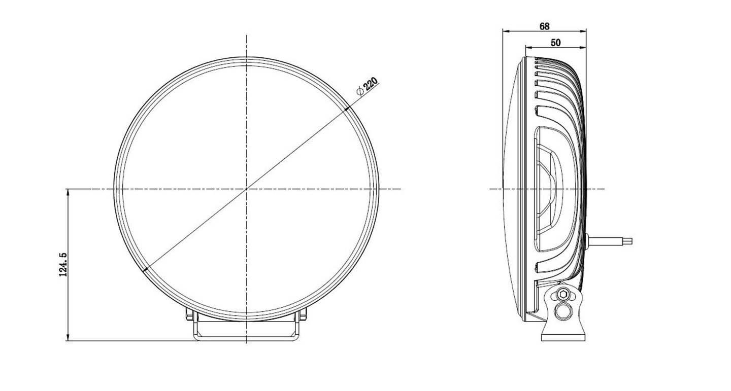 BRT 9" ekstralys med 13000 lumen E boost Godkjent med dual posisjonslys | BRT BRT 9" ekstralys med 13000 lumen E boost Godkjent med dual posisjonslys - Bilde 5