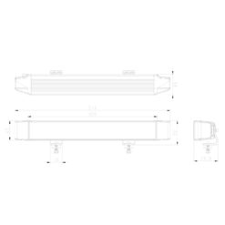 Alternative view of Bygg din BRT rett dobbelradet LEDbar Kraftplugg med dual posisjonslys