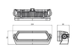 Alternative view of NBB Alpha 230 Pro LED Bar E40 godkjent ekstralys