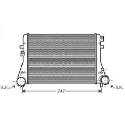Ladeluftkjøler - VW Golf V, Passat/Touran, Audi A3/TT