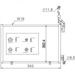 Kondenser A/C kjøler - Ford