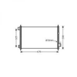 Kondenser A/C kjøler - Honda