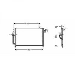 Kondenser A/C kjøler - Mazda