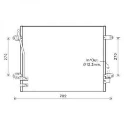 Kondenser A/C kjøler - VW