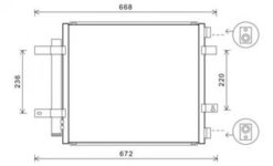 Kondenser A/C kjøler - Jaguar