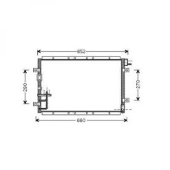 Kondenser A/C kjøler - KIA