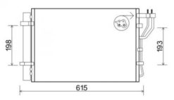 Kondenser A/C kjøler - Hyundai KIA