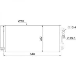 Kondenser A/C kjøler - BMW 1 2 3 4