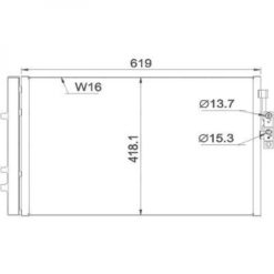 Kondenser A/C kjøler - BMW