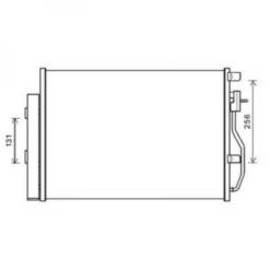 Kondenser A/C kjøler - Opel