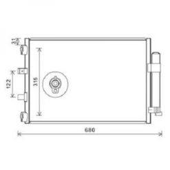 Kondenser A/C kjøler - Ford