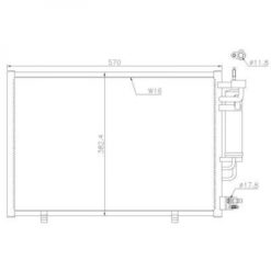 Kondenser A/C kjøler - Ford