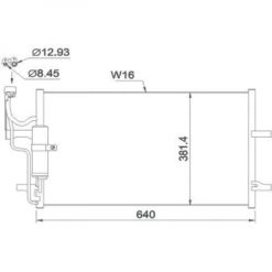 Kondenser A/C kjøler - Mazda