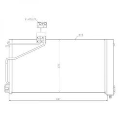 Mercedes Kondenser A/C kjøler