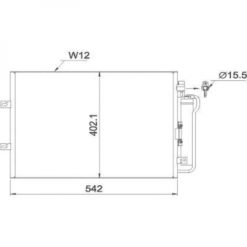 Kondenser A/C kjøler - Renault