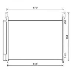 Kondenser A/C kjøler - Renault