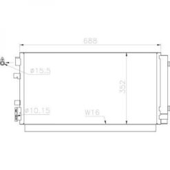 Kondenser A/C kjøler - Renault