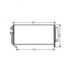 Kondenser A/C kjøler - Subaru