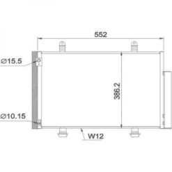 Kondenser A/C kjøler - Suzuki