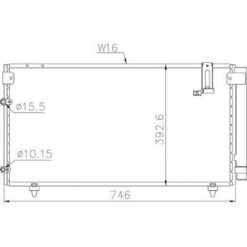 Kondenser A/C kjøler - Toyota