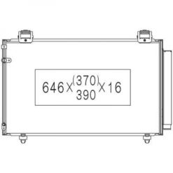 Toyota Kondenser A/C kjøler Toyota