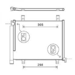 Kondenser A/C kjøler - SEAT