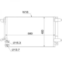 Kondenser A/C-kjøler - VW