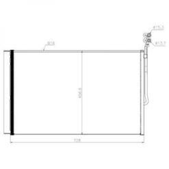 Kondenser A/C kjøler - VW