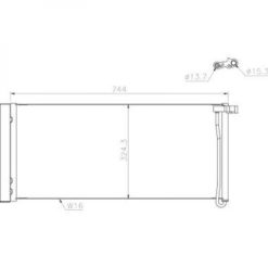 Kondenser A/C kjøler - Porsche