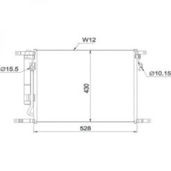 Kondenser A/C kjøler - Chevrolet