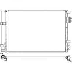 Kondenser A/C kjøler - Hyundai