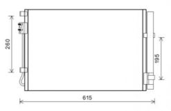 Kondenser A/C-kjøler - Hyundai