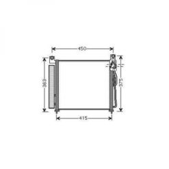 Kondenser A/C kjøler - KIA