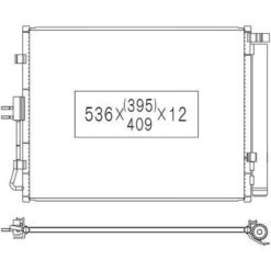 Kondenser A/C kjøler - KIA