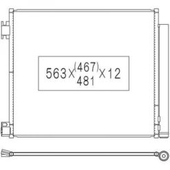 Kondenser A/C kjøler - Nissan Qashqai II, X-Trail