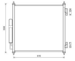 Kondenser A/C kjøler - Land Rover