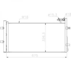 Kondenser A/C kjøler - Audi