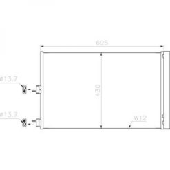 Kondenser A/C kjøler - Mercedes