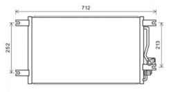 Kondenser A/C-kjøler - Mitsubishi