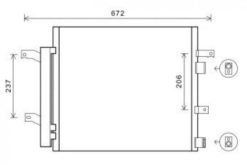 Kondenser A/C kjøler - Jaguar